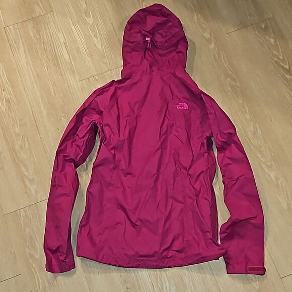 The North Face Jacket Womens Small HyVent Hooded Windbreaker Zipper Pink - Picture 4 of 7